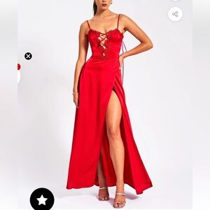 Red dress wear once